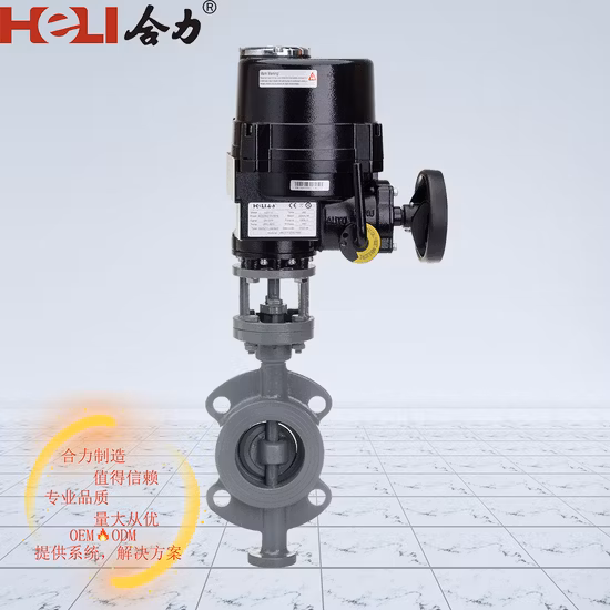 CE-elektrische Wafer-Absperrklappe Sil (EIN AUS/modulierend/110 VAC/220 VAC/380 VAC/440 VAC/24 VDC)